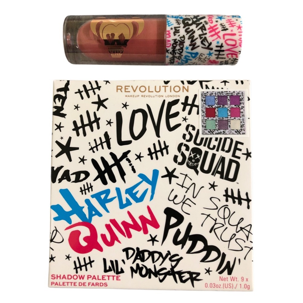 HARLEY QUINN Eye Shadow Palette & Lip Gloss Duo LIMITED EDITION